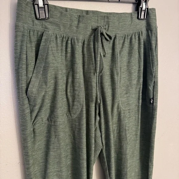 Women's Skechers Go Walk lightweight soft brushed joggers olive green pockets - Picture 8 of 13